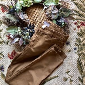 Chico’s Size 2.5 (14) Deep Tan, Straight Leg Pants